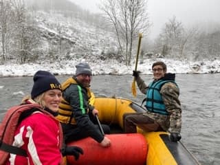 Winterraft in de Ardennen