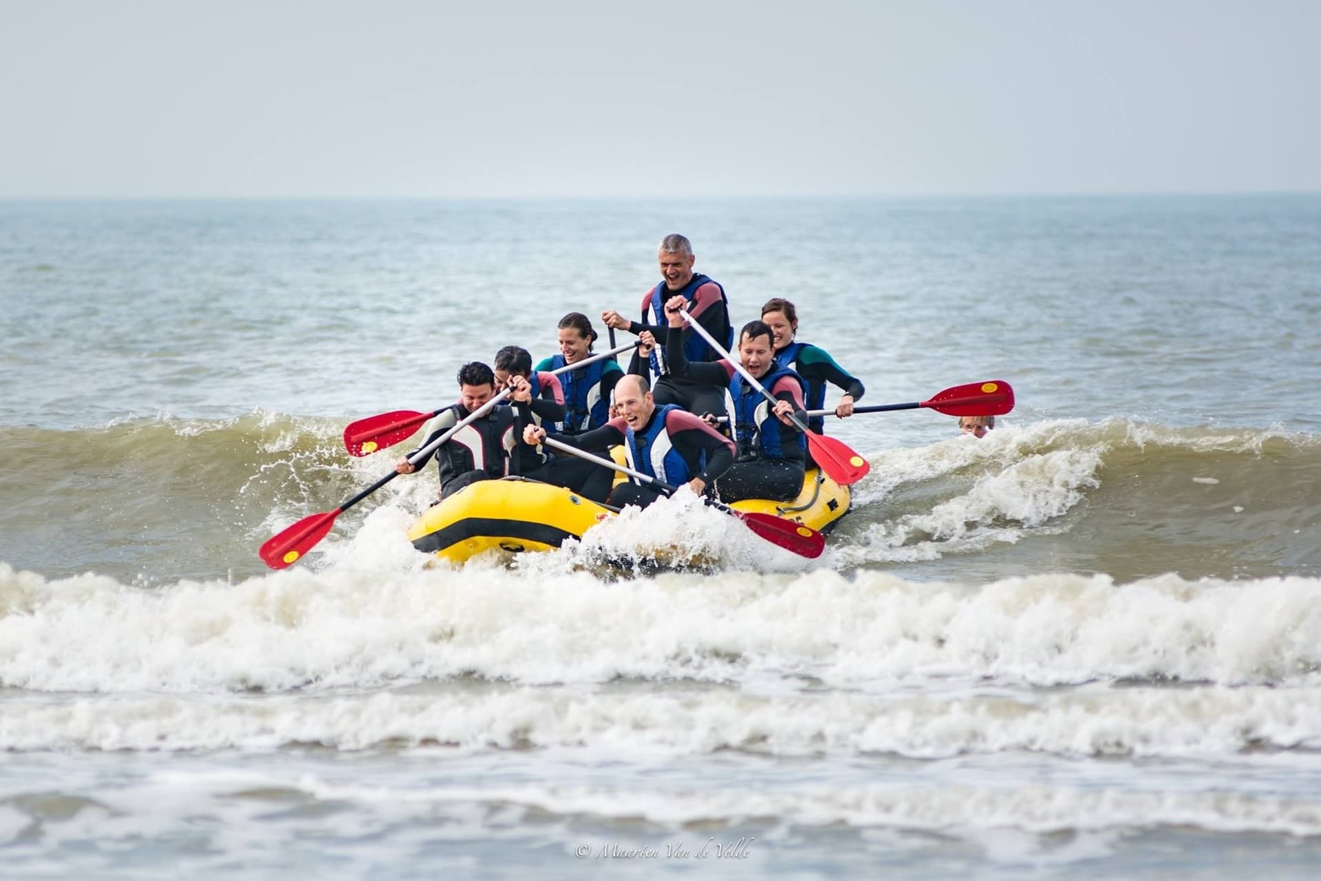 Rafting en mer