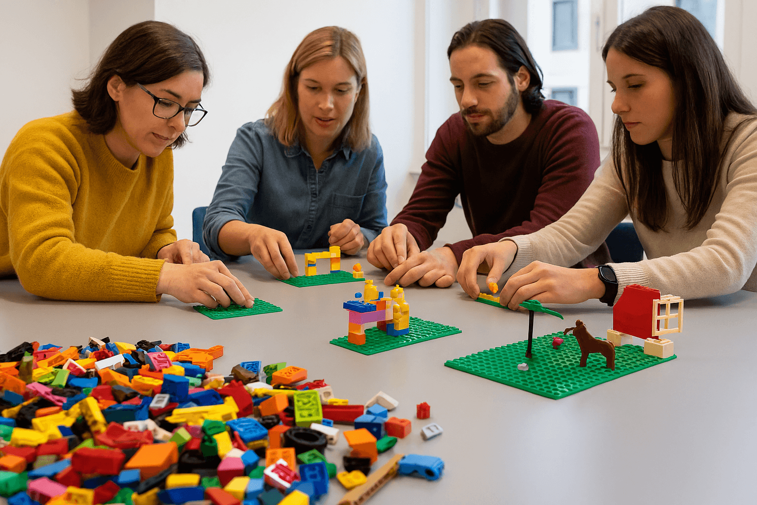 The Construction Room: lego constructions that connect the team header image