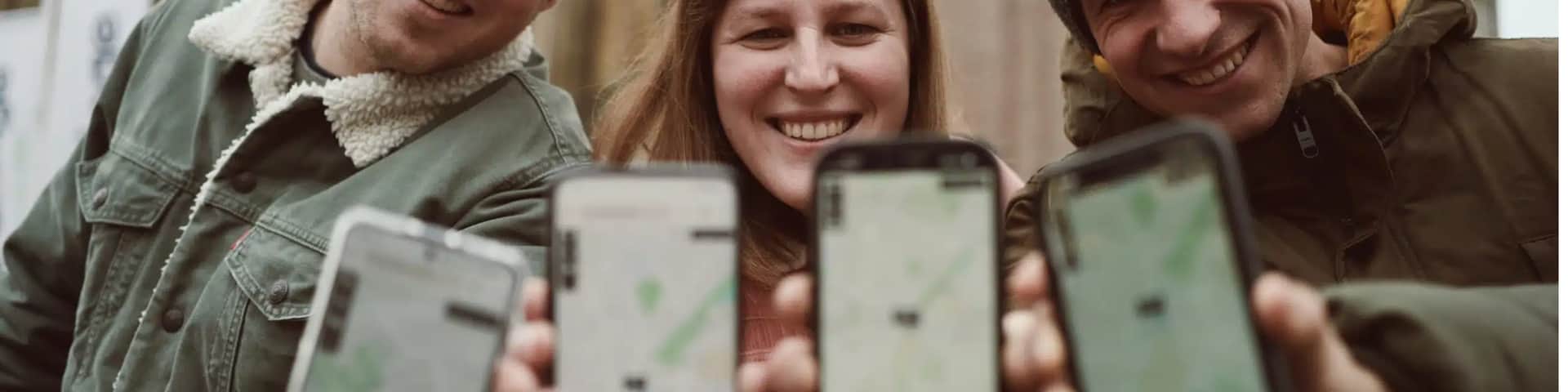 Met je smartphone header background image