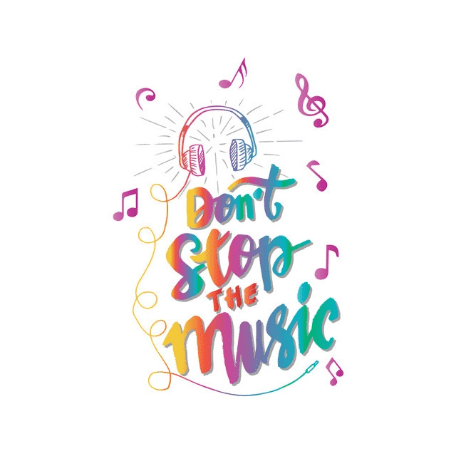 Online team quiz 'Please don't Stop the Music' header image