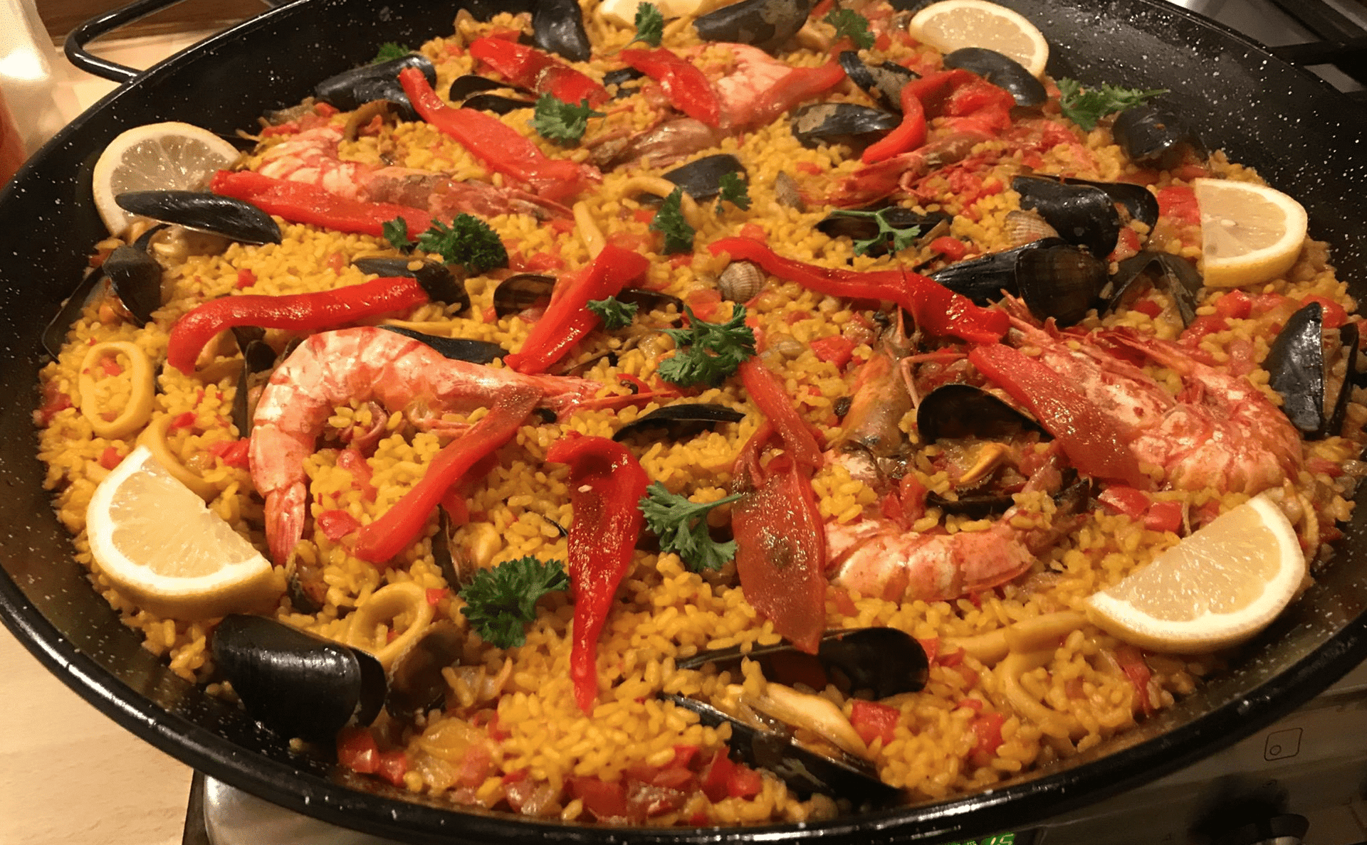 Atelier de préparation de paella header image