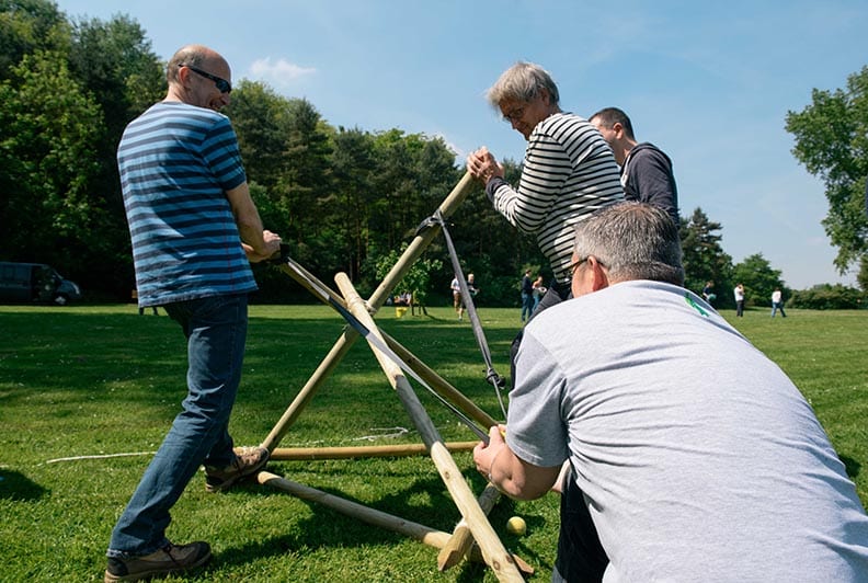 Katapultspel teambuilding Funkey